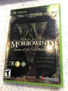 THE ELDER SCROLLS III MORROWIND X-BOX XBOX DISCO DE JUEGO XBOX, MANUAL Y ESTUCHE GOTYE - Imagen 1 de 2