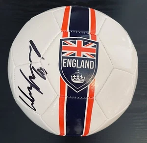 Wayne Rooney Autographed England Logo Soccer Ball/ JSA - Picture 1 of 2