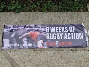 Rugby Banner "Clash Of The Nations" 3000x900 - Bild 1 von 1