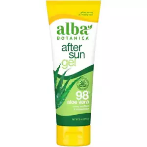 Gel para después del sol Alba Botanica 98 % aloe vera 8 oz (227 g) fresco, calma y repone - Imagen 1 de 3