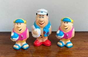 Vintage FRED FLINTSTONE 3 Figures  POST Fruity Pebbles Fresh out of box - Picture 1 of 2