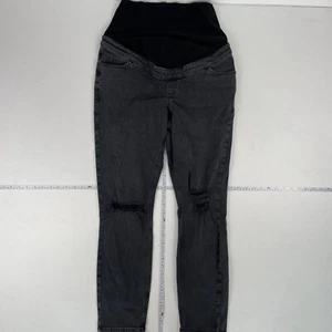 NEW LOOK TORI UMSTANDSJEANS 16 GRAU DAMEN SUPER SKINNY DENIM DISTRESSED - Bild 1 von 13