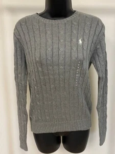Polo Ralph Lauren Women's Crewneck Cotton Cable-Knit Sweater W/ Pony XS, S, M, L - Picture 1 of 42