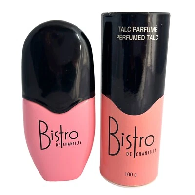Bistro De Chantilly 1.7oz 50ml Perfume Spray Y 100 Gramos Talco Polvo Lote Foto 1 de 4