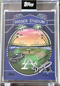 2020 TOPPS X EFDOT ICONIC STADIUM SERIES DODGER STADIUM CARD 5 PR/1415🔥🔥💥