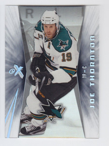 2008-09 FLEER ULTRA JOE THORNTON eX ESSENTIAL CREDENTIALS EX-7 Sharks