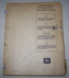  John Deere 1520 Händler Teilekatalog PC-1121 (John Deere Dubuque Traktorwerk) - Bild 1 von 2