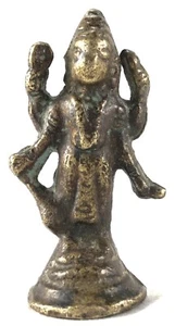 Small Size Antique Indian God Vishnu Avatar Brass Statue For Home Décor. G53-803 - Picture 1 of 8