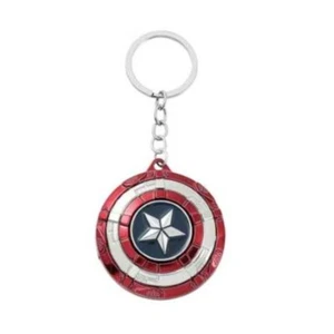 Captain America Shield Keychain, Marvel Comics Metal Keychain - Picture 1 of 2