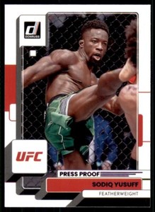 2023 Donruss UFC Base Press Proof Purple #119 Sodiq Yusuff