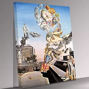 Salvador Dali der große Masturbator Leinwand Wandbild fertig zum Aufhängen - Bild 1 von 6