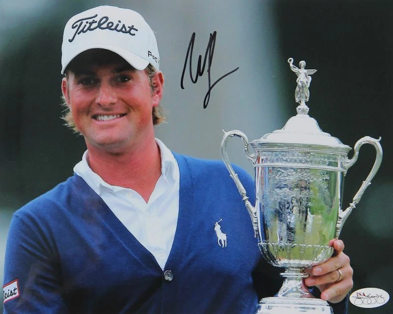 Webb Simpson Firmado a Mano US Open 8 x 10 PGA Pro JSA Foto 1 de 1