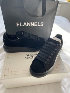 black suede mcqueens
