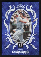 2023 Panini Donruss #M3K-5 Craig Biggio Mr. 3000 Blue Insert #'d /249