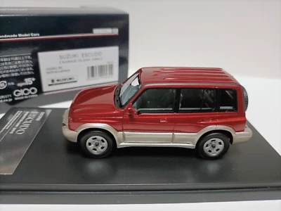Hi story 1/43 Suzuki Escudo Nomade V6-2000 1994 modelo de coche resina roja/plateada Foto 1 de 4