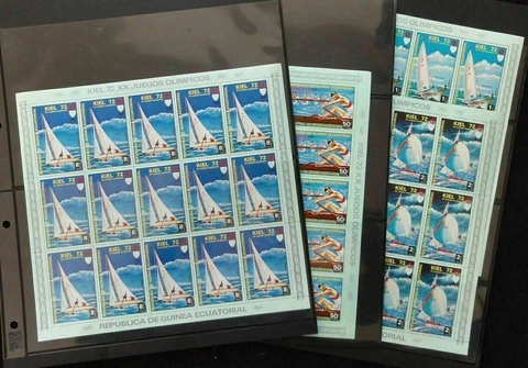 Guinea Ecuatorial 1972 Olympics Ship Sport Kiel Set x 15 MNH(105 Stamps) GU13 Cover
