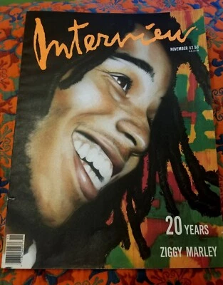 INTERVIEW Magazine November 1989 20 YEARS Ziggy Marley cover Capote Lebowitz - Image 1 of 4