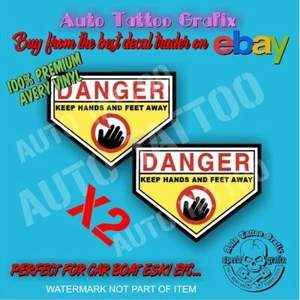 DANGER CUTTING BLADES DECAL STICKER X2 PACK SELF ADHESIVE SAFETY OH&S STICKERS - Bild 1 von 1