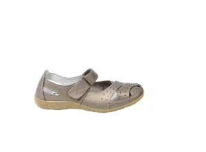 Spring Step Streetwise Shoe New Women Mary Jane Eu 38 Metallic Leather Flat - Picture 1 of 10