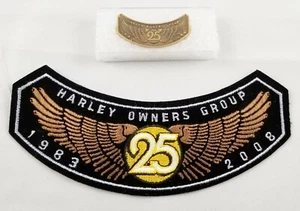 HOG Patch and Pin Set Harley Davidson Owners Group 2008 - Picture 1 of 2