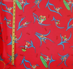 FABRIC - VINTAGE PETAL PETS "QUACK GRASS º COTTON FABRIC - .666 YARDS - NEW! - Picture 1 of 2