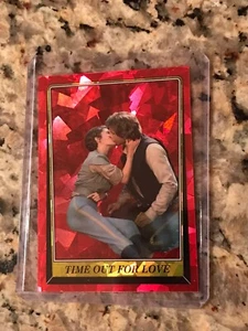 Tarjeta de amor 2023 Topps Star Wars cromo zafiro # 115 Time Out for Love Leia Han  - Imagen 1 de 2