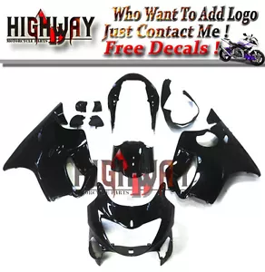 Kit carenatura Full Carenings Fit HOUDA CBR600 F4 1999-2000 ABS carrozzeria lucida nero - Foto 1 di 6