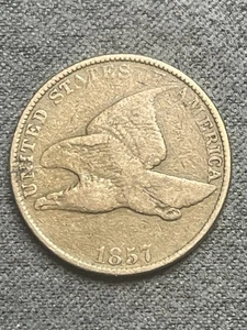 1857 FLIEGENDER ADLER CENT (#169)  - Bild 1 von 10