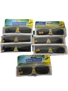 Sonnenschutz polarisierte Clip-On Sonnenbrille 56 Rec A rahmenlose graue Gläser 7 Paar - Bild 1 von 2