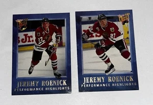 1992-93 Fleer Ulta Performance Highlights Jeremy Roenick #11 and #12 - Picture 1 of 2