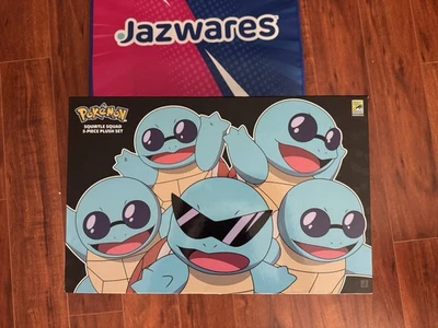 Pokémon Squirtle Squad 5-piece Plush Set SDCC 2025 Comic-Con Jazwares Exclusive - Image 1 of 4