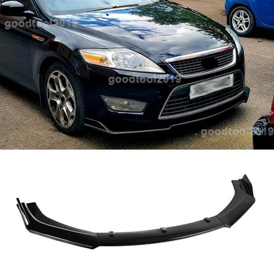 For Ford Mondeo Escape Gloss Black Front Bumper Lip Spoiler Splitter Lower Chin Foto 1 de 4