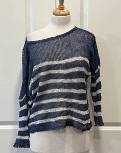 Denim & Supply Ralph Lauren Strick Crotchet Oversized Leinen Top Gr. M Boho Cropped - Bild 1 von 10