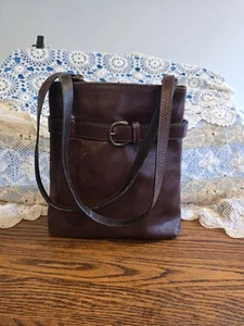 Chestnut Brown Italian Leather Purse Handbag Shoulder Bag Changes To Backpack - Picture 1 of 19