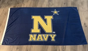 Navy Midshipmen NCAA Football Flag Double Side Print 3x5 Ft Grommets - Picture 1 of 3