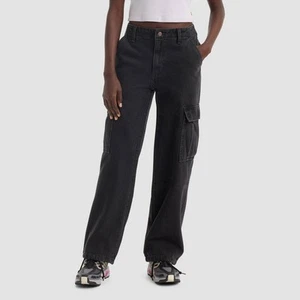 Levi's Women's Mid-Rise 94's Baggy Straight Leg Cargo Jeans - Open Mind - Picture 1 of 19