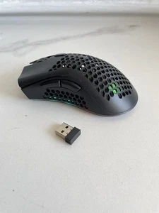 WolfLawS KM-1 Wireless Gaming Mouse w/ Receiver  TESTED WORKING - Picture 1 of 4