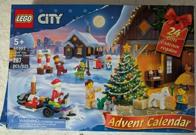 LEGO 60352 City 2022 Advent Calendar Building Set 287 Pieces Box Damage See Pics - Image 1 of 4