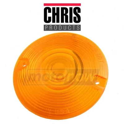 Chris Turn Signal Lens Flat Style for 1998-2006 Harley Davidson FLTRI Road kj - Image 1 of 4