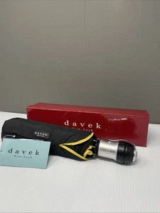 Davek Solo hochwertiger Luxus Regenschirm mit lebenslanger Garantie, schwarz & gelb - Bild 1 von 9