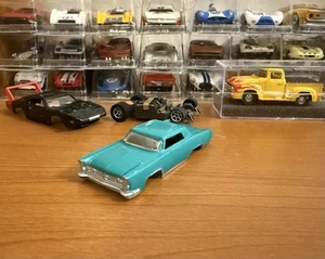 NOS Tyco S Speedways S625 HO Turq ‘65 Pontiac Grand Prix Body Frmr Tyco Employee - Picture 1 of 15