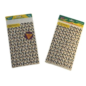 Vintage 1996 1998 TREND Penguin Stickers Winter 2 Packs 1 Sealed 11 Sheets Total - Picture 1 of 8