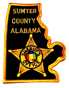 SUMTER COUNTY – SHERIFFS OFFICE - ALABAMA AL Sheriff Police Patch – COUNTY SHAPE - Picture 1 of 1