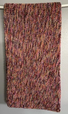 GAP Holiday 2017 Scarf Wool Blend Knit Pink Multi-Color One Size Thick 10" x 78" - Image 1 of 4