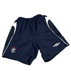 Glasgow Rangers Football Shorts Umbro Navy Mens Small Away Scotland - Picture 1 of 16