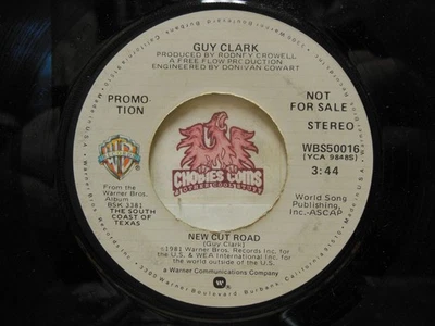 Promo! Guy Clark – South Coast Of Texas / New Cut Road, 45 RPM VG (30M) - Image 1 of 2