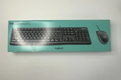 Logitech MK120 Plug and Play USB Keygboard & Mouse Combo - Black - Image 1 of 4