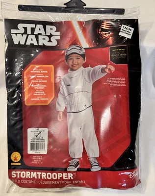 Rubies Star Wars Stormtrooper Halloween Costume Toddler Child Size 4T - Image 1 of 3