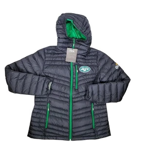 NEU Toray Gram Art Daunen gefütterte Jacke NY Jets Corona Damen XL SLIM FIT M/L schwarz - Bild 1 von 16