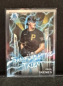 PAUL SKENES 2023 Bowman Chrome Draft 'TRANSFORMATIVE TALENT' Insert PIRATES CY Y - Bild 1 von 4